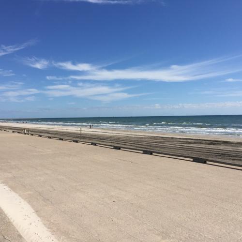 seawall at North Padre Island Beach